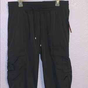 Black Cargo Joggers